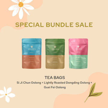 Special teabag bundle sale:JSY Sijichun Tea Bag 15Pcs+Lightly Roasted Dongding Tea Bag 15Pcs+ Guifei Tea Bag 15Pcs